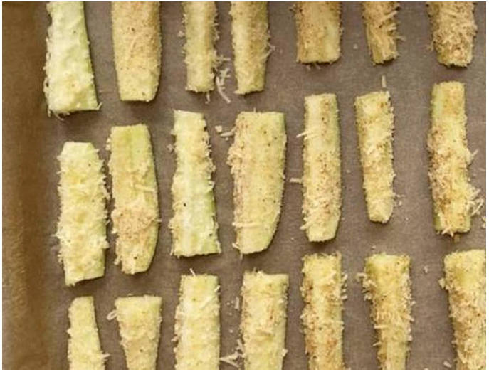 Кабачки дольками с сыром в духовке