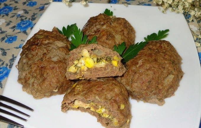 Зразы с яйцом в духовке мясные рецепт с фото пошагово