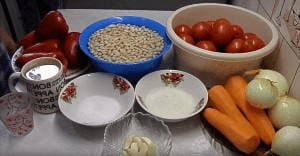 Фасоль с овощами на зиму Фасоль с овощами на зиму