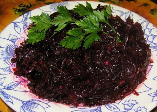 Салаты из свеклы с маслом