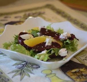 Салат из свеклы с апельсинами Салат из свеклы с апельсинами