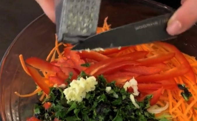 Кабачки по-корейски как на рынке