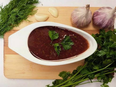 Ткемали из алычи красной