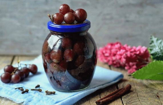 Маринованный виноград как оливки на зиму