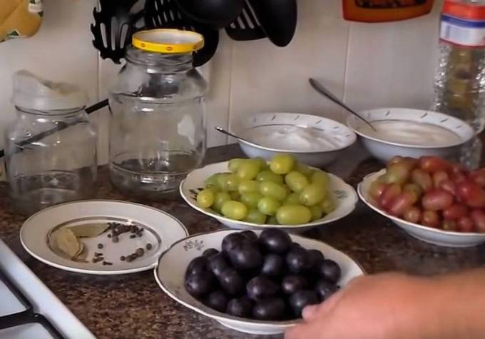 Маринованный виноград как оливки на зиму Маринованный виноград как оливки на зиму