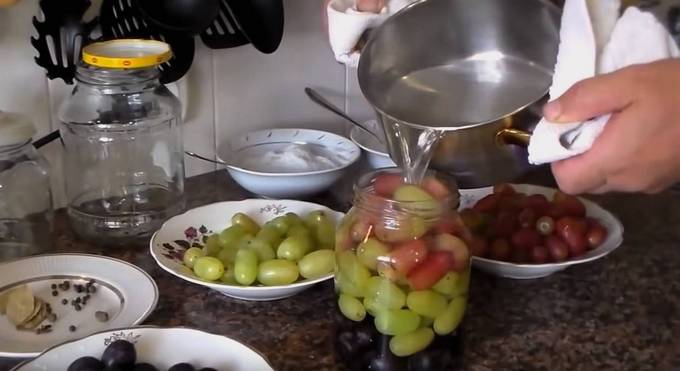 Маринованный виноград как оливки на зиму Маринованный виноград как оливки на зиму