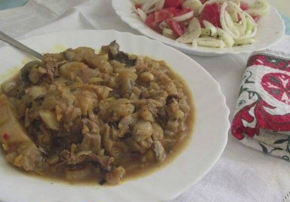 Овощное рагу с грибами и кабачками и картошкой