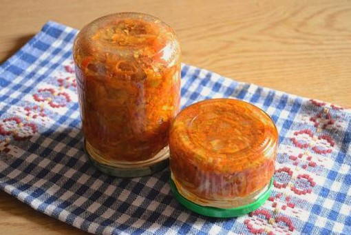 Зажарка из моркови и лука на зиму