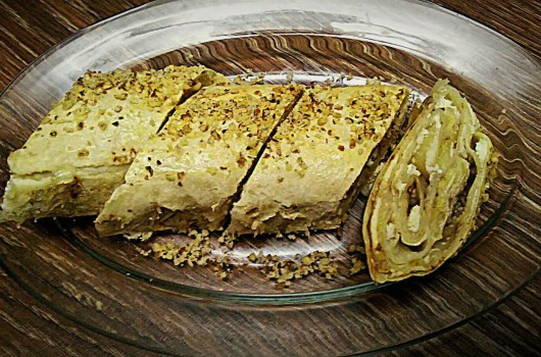 Ролл с творогом из лаваша