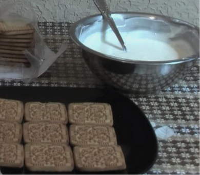 Торт из печенья без выпечки с бананом, сметаной и творогом Торт из печенья без выпечки с бананом, сметаной и творогом