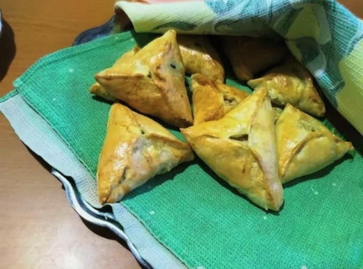 Курники треугольники с курицей и картошкой