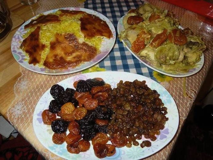 Азербайджанский плов с курицей