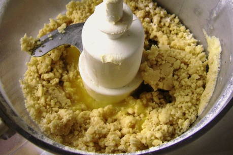 Песочный пирог с брусникой и творогом Песочный пирог с брусникой и творогом