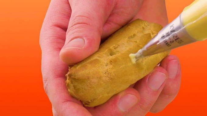 Эклеры с масляным кремом Эклеры с масляным кремом