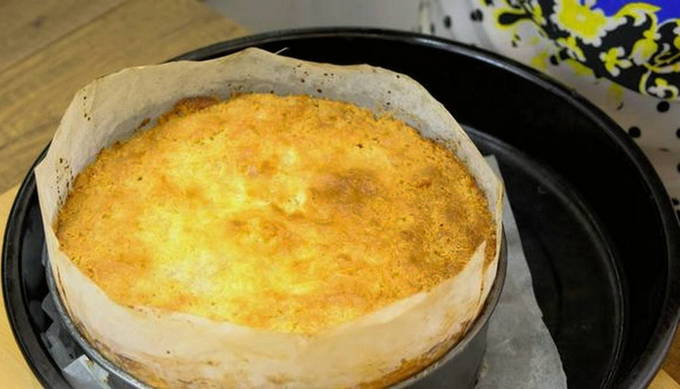 Пирог «Три стакана» с яблоками