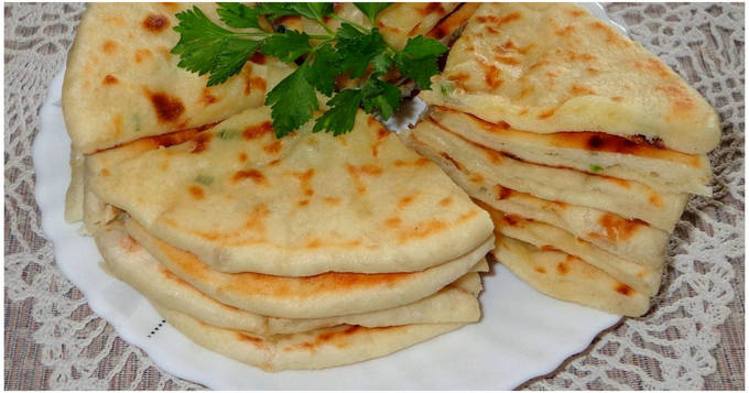 Хычины с сыром и картошкой