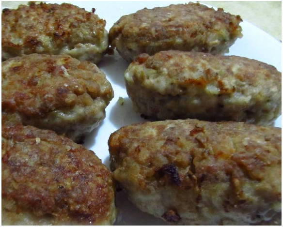 Гречаники с фаршем на сковороде