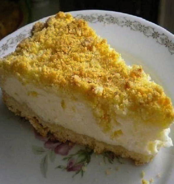 Творожный пирог с песочной крошкой в духовке Творожный пирог с песочной крошкой в духовке