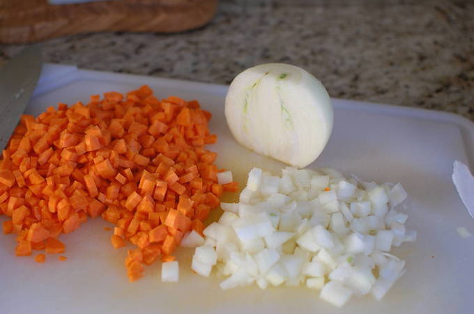 Булгур с курицей и овощами на сковороде Булгур с курицей и овощами на сковороде
