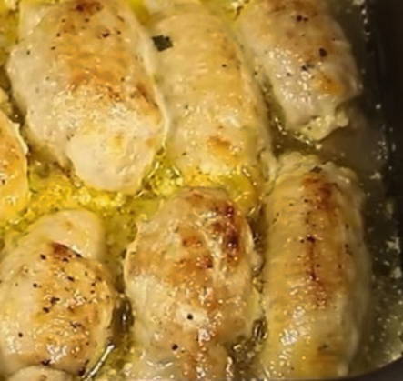 Куриные рулетики с грибами и сыром в духовке Куриные рулетики с грибами и сыром в духовке