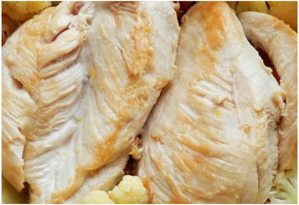 Курица с цветной капустой в духовке