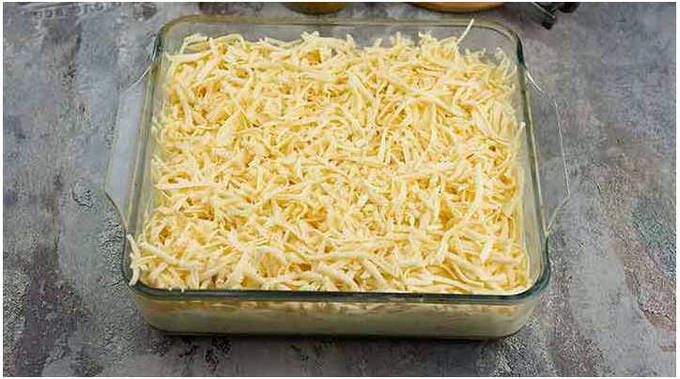 Картошка-гармошка с беконом и сыром в духовке Картошка-гармошка с беконом и сыром в духовке