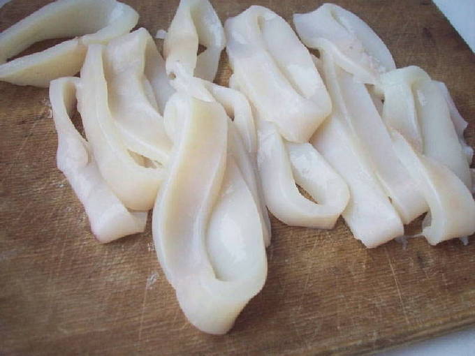Кольца кальмара в кляре Кольца кальмара в кляре
