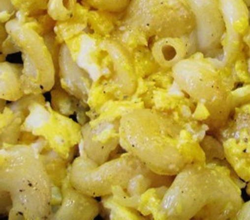 Макароны с яйцом на сковороде Макароны с яйцом на сковороде