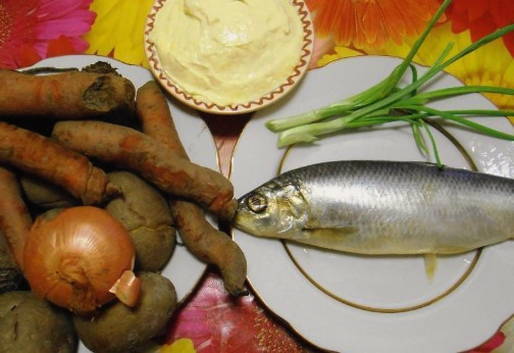 Селедка под шубой без яиц Селедка под шубой без яиц