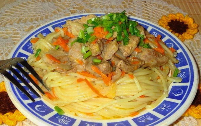 Макароны с мясом в мультиварке Макароны с мясом в мультиварке
