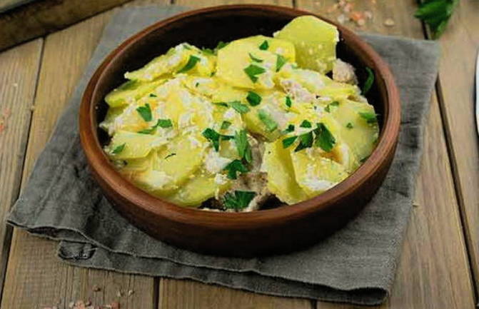 Картошка с фаршем слоями в духовке Картошка с фаршем слоями в духовке