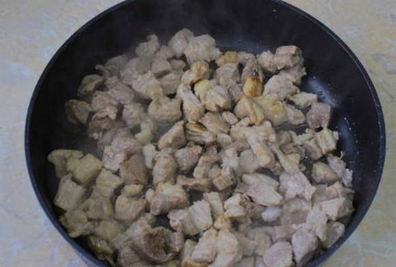 Рис с мясом на сковороде Рис с мясом на сковороде