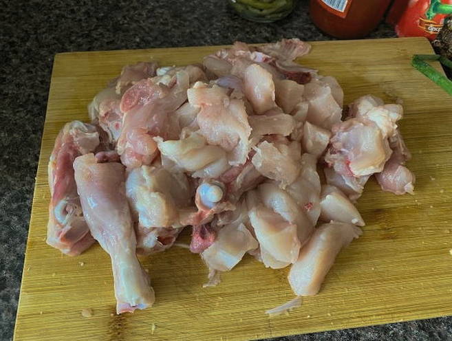 Картошка с курицей в казане Картошка с курицей в казане