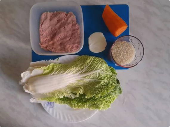 Голубцы из пекинской капусты с куриным фаршем Голубцы из пекинской капусты с куриным фаршем