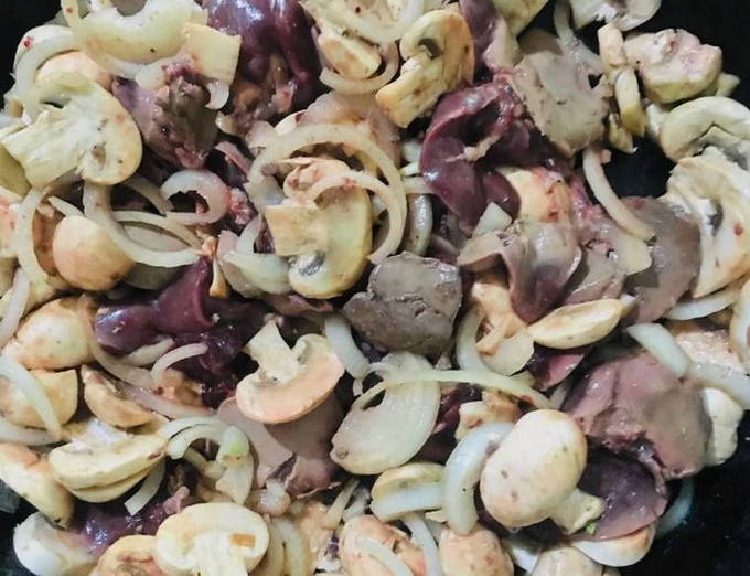 Паштет из куриной печени с грибами