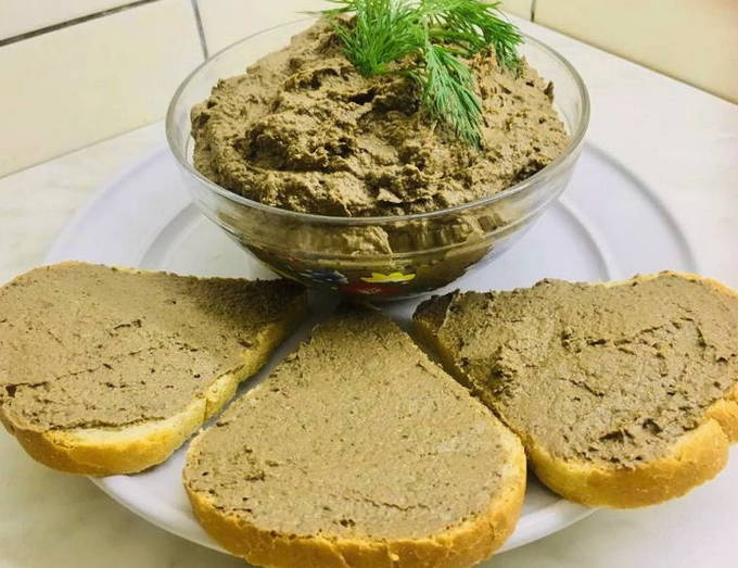 Паштет из куриной печени с грибами