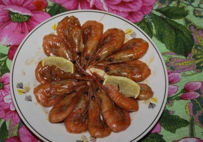 Креветки в устричном соусе