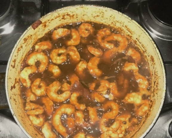 Креветки в имбирном соусе