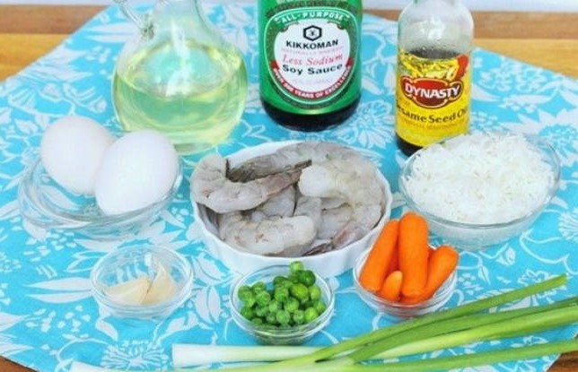 Креветки с рисом