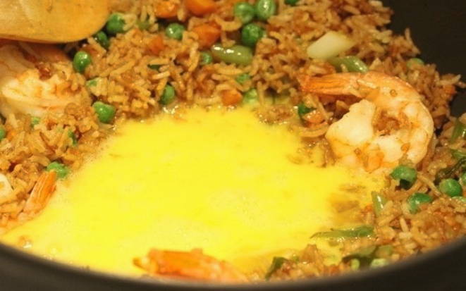 Креветки с рисом