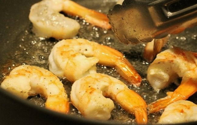 Креветки с рисом