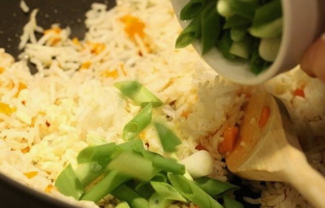 Креветки с рисом