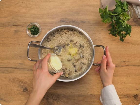 Рис с грибами в сливочном соусе Рис с грибами в сливочном соусе