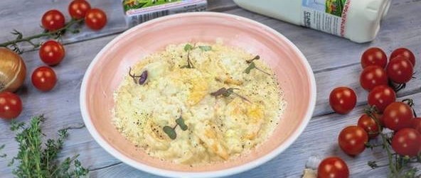 Рис с креветками в сливочном соусе Рис с креветками в сливочном соусе