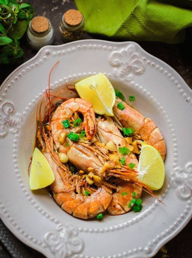 Креветки в соевом соусе