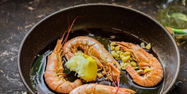 Креветки в соевом соусе