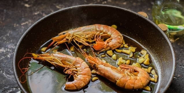 Креветки в соевом соусе