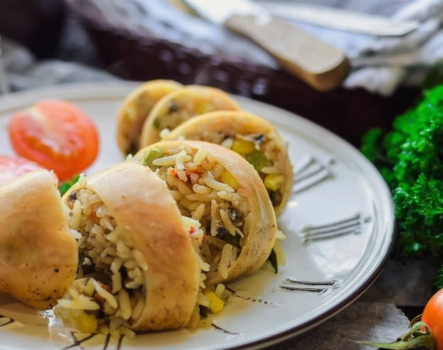Фаршированные кальмары грибами и рисом Фаршированные кальмары грибами и рисом