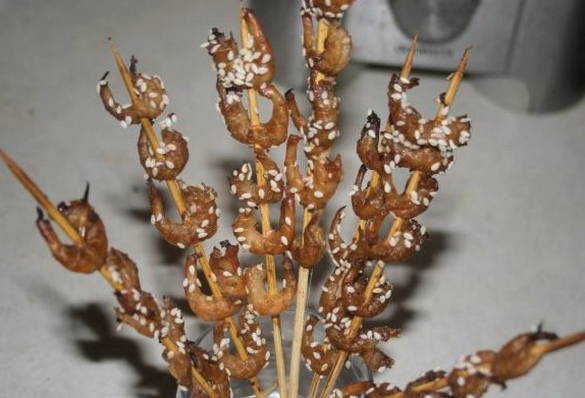 Креветки с соусом терияки