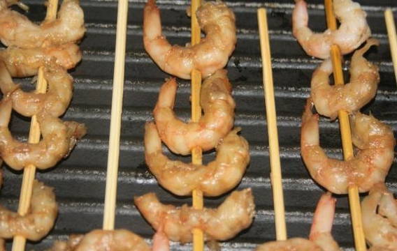 Креветки с соусом терияки